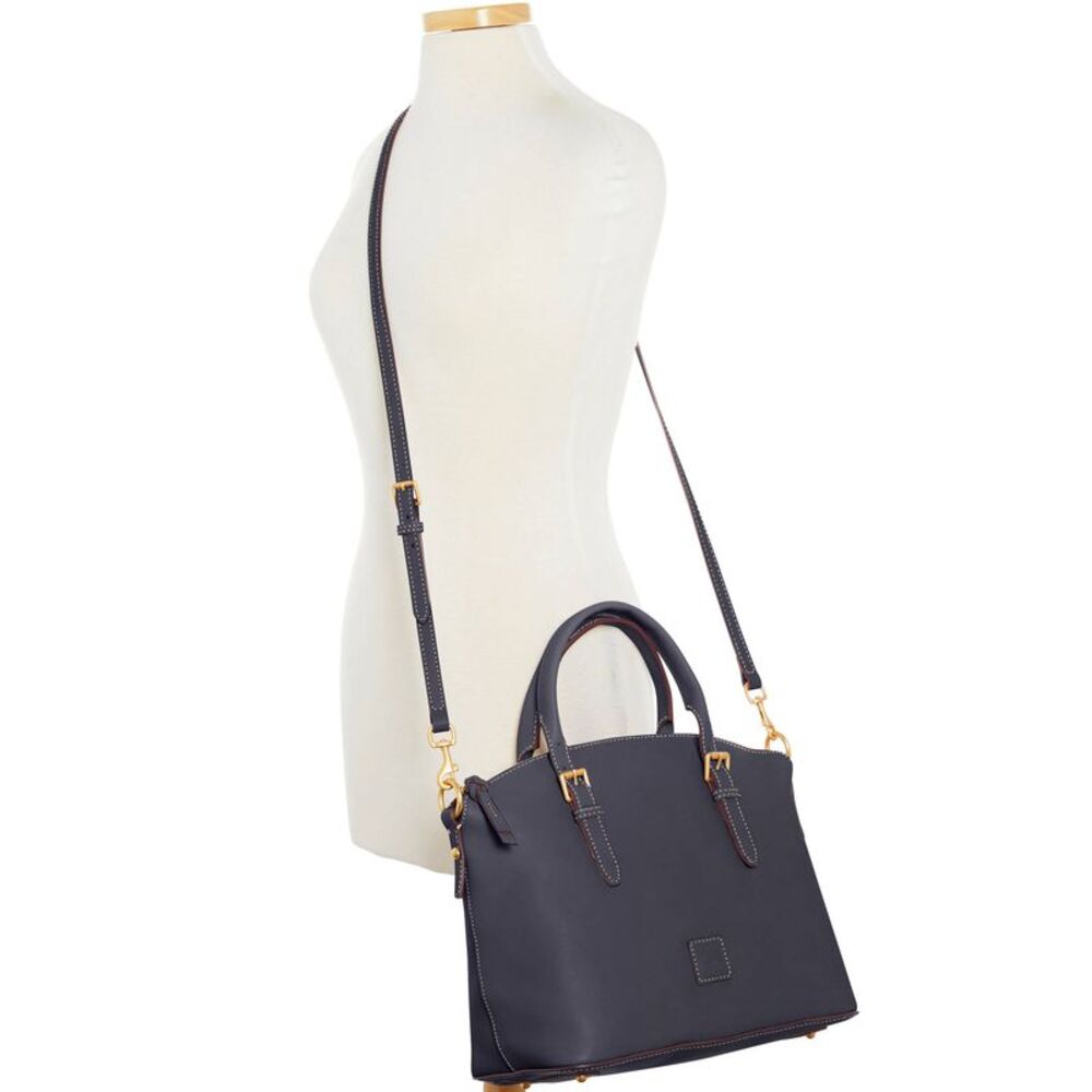 Dooney & Bourke Florentine Domed Satchel - Navy - Picture 4 of 4